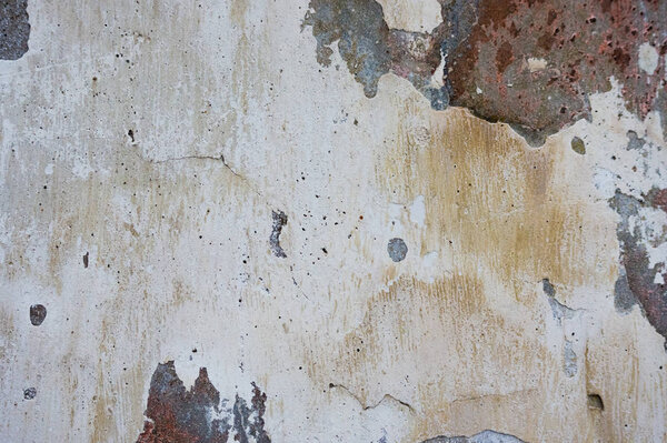Трещины и чистки краски старого фона стены. Классическая гранжевая текстура