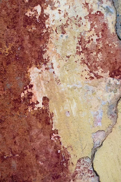 Ραγισμένο Και Ξεφλούδισμα Χρώμα Παλιό Τοίχο Φόντο Κλασική Υφή Grunge — Φωτογραφία Αρχείου
