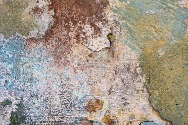 Çatlak ve eski duvar arkaplanı boyası soyulmuş. Klasik grunge dokusu