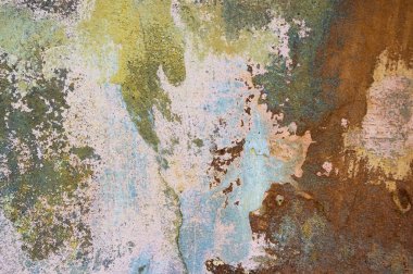 Çatlak ve eski duvar arkaplanı boyası soyulmuş. Klasik grunge dokusu