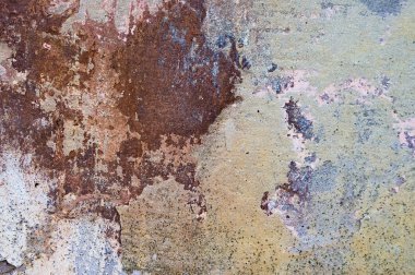 Çatlak ve eski duvar arkaplanı boyası soyulmuş. Klasik grunge dokusu