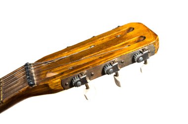 detay eski akustik gitar