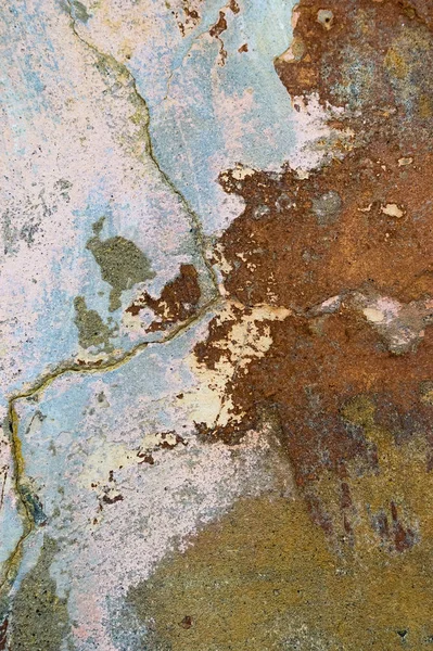 Peinture Fissurée Épluchante Vieux Fond Mur Texture Grunge Classique — Photo