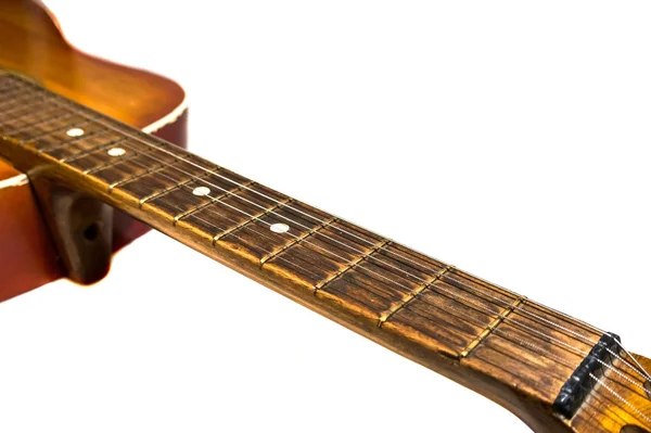 Szczegóły Stara Gitara Akustyczna — Zdjęcie stockowe