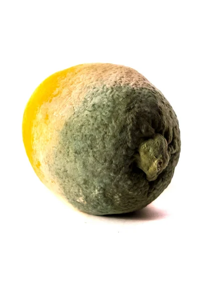 Ruttna Citron Isolerad Vit Bakgrund — Stockfoto