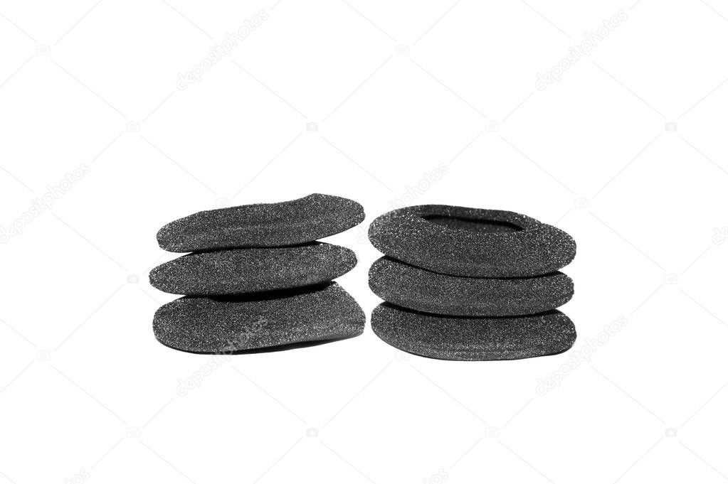 Ear cushions isolated on a white background