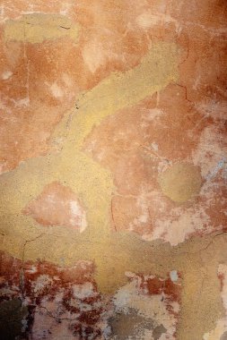 Çatlak ve eski duvar arkaplanı boyası soyulmuş. Klasik grunge dokusu