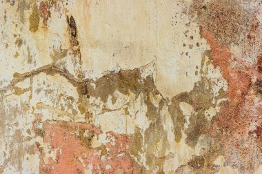 Çatlak ve eski duvar arkaplanı boyası soyulmuş. Klasik grunge dokusu