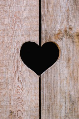 Kalp bir ahşap Pansiyon.