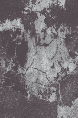 Çatlak ve eski duvar arkaplanı boyası soyulmuş. Tek renkli klasik grunge dokusu