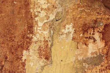 Çatlak ve eski duvar arkaplanı boyası soyulmuş. Klasik grunge dokusu