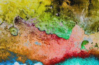 Grunge arka plan duvar dokusu. Renkli boya tarzı.