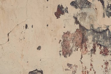 Kırık ve peeling boya eski duvar arka plan.