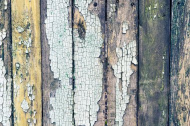 eski boyalı ahşap çit