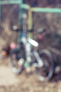 Bulanık bisiklet arka plan fotoğrafı