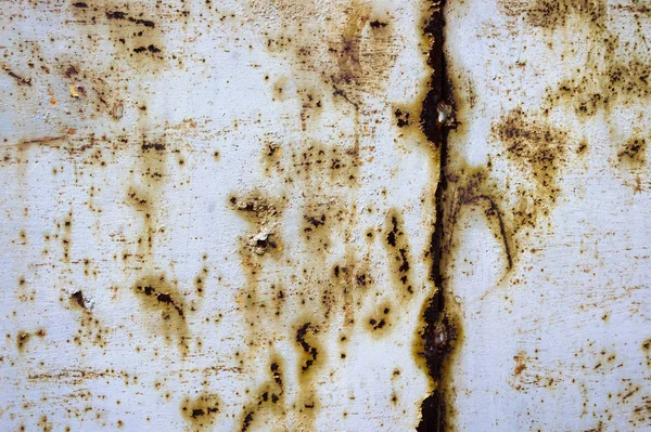 老生锈的油漆金属表面 — 图库照片