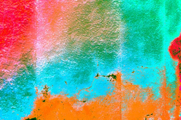 Regenboog stijl grunge achtergrond muur textuur — Stockfoto