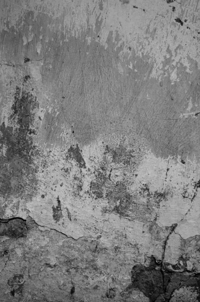 Pintura Agrietada Pelada Fondo Pared Viejo Textura Grunge Clásica Monocromática —  Fotos de Stock