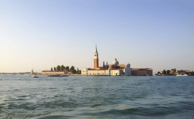 Büyük Kanal San Giorgio Maggiore, Venedik, İtalya doğru görünümünü.
