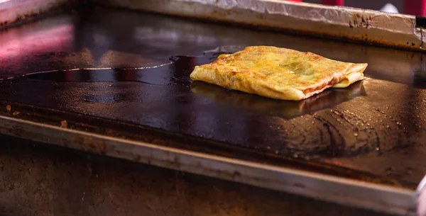 Lezzetli Tatlı Sokak Gıda Yemek Sıcak Gevrek Tay Roti Tay — Stok fotoğraf