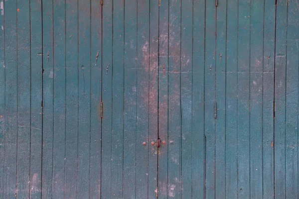 复古木门店前 家居室内建筑设计 普通热带绿色彩绘木板板门墙在古老的传统亚洲房子 背景概念 — 图库照片