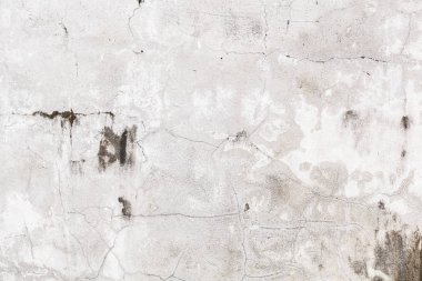 düz eski yaşlı beyaz boyalı renkli kırık Çimento beton ev duvar yüzey zemin üzerine yıpranmış dokulu deseni soluk. Ayrıntılı zemin, soyut tasarım ve yapısal Mimari konsepti