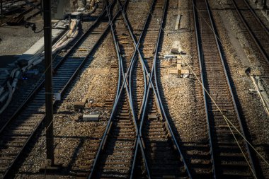 Tren yolu İsviçre kasaba