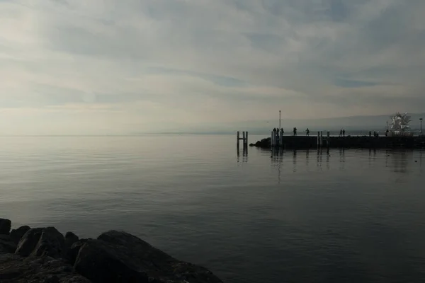 Lac de Lausanne Ouchy Leman — Photo