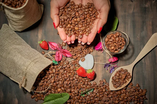 Coffee Grain Moment Earth Flavor — Stock Photo, Image