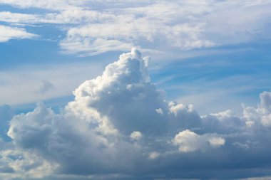 Gökyüzü bulutlu hava parlak gün.