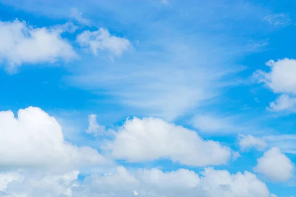 Blue Backdrop Has Some Clouds — Stock Photo, Image