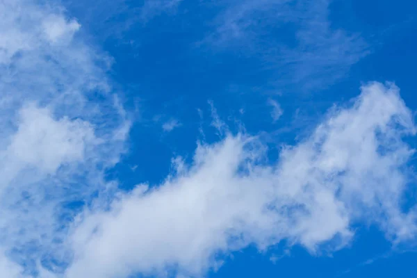 Summer air clouds in the blue sky.