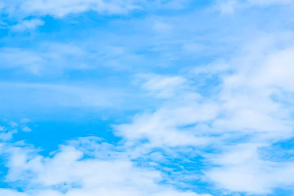 Blue sky with white clouds in the late rainy season.