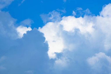 Hava sıcak havalarda gökyüzünde şekli.