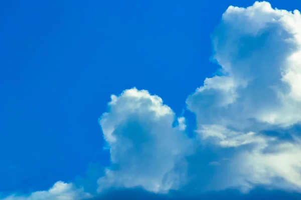 The sky and sky are blue or blue as the bright white background in summer.