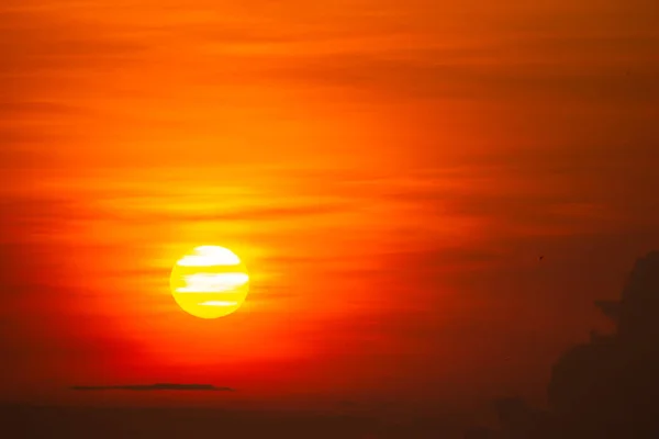 Lumière Dorée Brille Dans Ciel — Photo