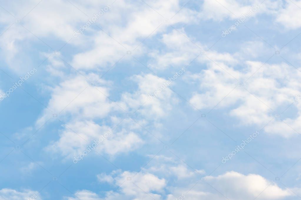 sky blue background view