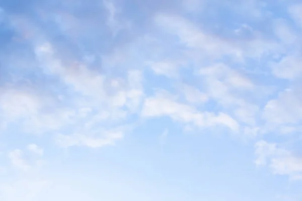 Hot weather causes clusters of white clouds.