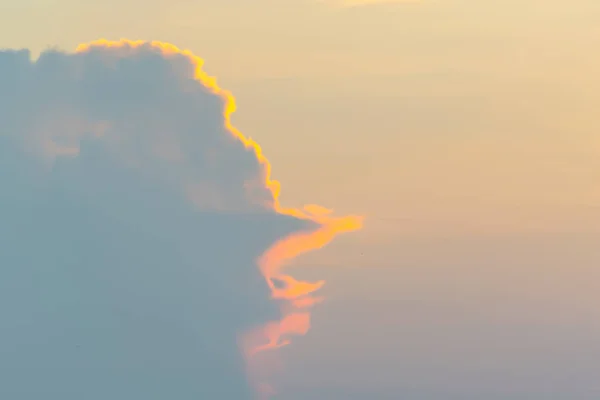 Nubes Del Cielo Sol Tarde Del Verano — Foto de Stock