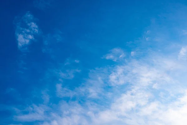 Blue sky with white clouds during the afternoon.