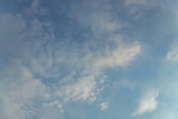 Blue sky with white clouds during the afternoon.