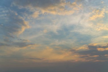  Tayland Körfezi sunrise plajda şafak parlak renkler.