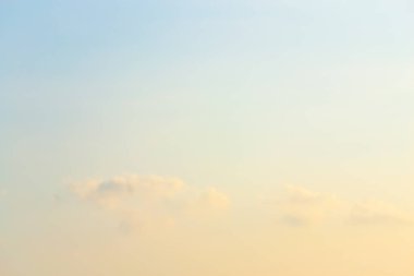 Sabah ve akşam güzel gökyüzü.