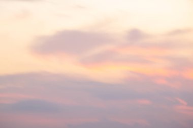 Sabah ve akşam güzel gökyüzü.