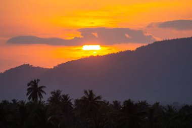 Güzel mavi gökyüzü ve beyaz bulutlar gibi ressamlar resim sergisi.