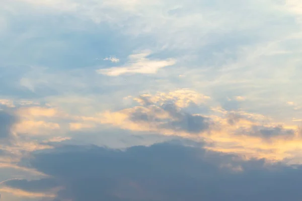 Hot weather causes clusters of white clouds.