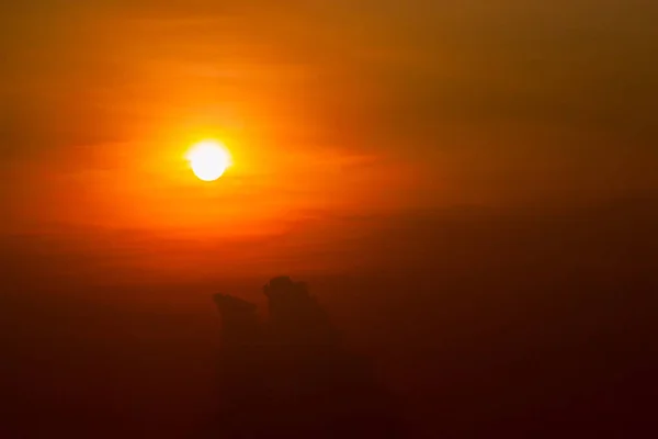 Lumière Dorée Brille Dans Ciel — Photo