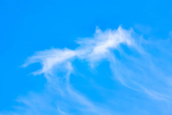 Metin Için Yer Ile Düz Beyaz Bulut Ile Açık Mavi — Stok fotoğraf