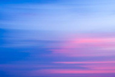 Sabah ve akşam güzel gökyüzü.