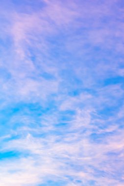 Sabah ve akşam güzel gökyüzü.